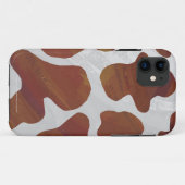 Coques Case-Mate iPhone Impression Brown et blanche de vache (Dos (Horizontal))