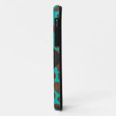 Coques Case-Mate iPhone Impression Brown et Turquoise dalmate (Dos/Gauche)