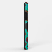 Coques Case-Mate iPhone Impression Brown et Turquoise dalmate (Dos/Droite)