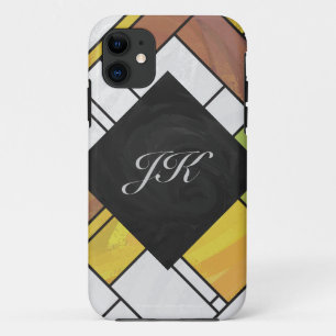 Etui iPhone Case-Mate Impression Brown jaune vert