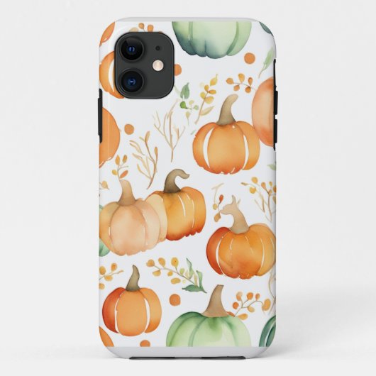 Coques Case-Mate iPhone Impression citrouille d'automne (Dos)