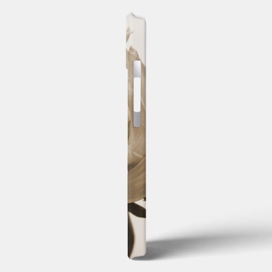 Coques Case-Mate iPhone impression dahlia sepia (Verso / Gauche)