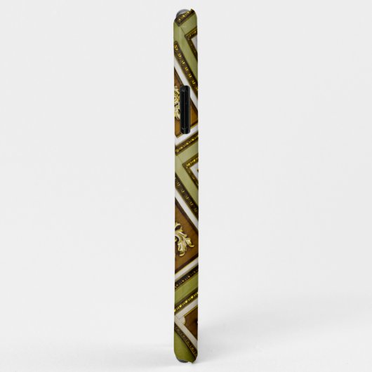 Coques Case-Mate iPhone Impression d'architecture verte et Brown (Dos/Droite)