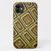 Coques Case-Mate iPhone Impression d'architecture verte et Brown (Dos)