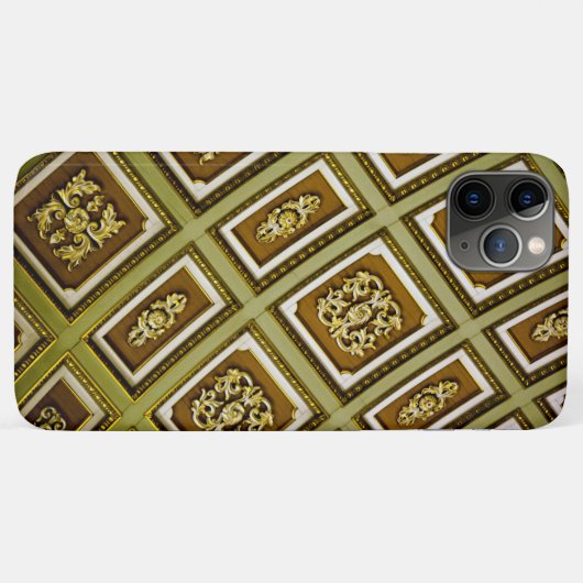 Coques Case-Mate iPhone Impression d'architecture verte et marron (Dos (Horizontal))