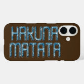 Coques Case-Mate iPhone Impression d'art 3D Hakuna Matata (Verso (horizontal))