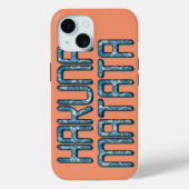 Coques Case-Mate iPhone Impression d'art 3D Hakuna Matata (Verso)