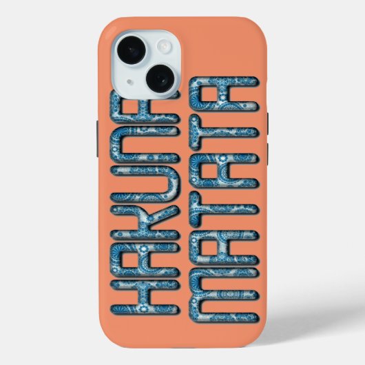Coques Case-Mate iPhone Impression d'art 3D Hakuna Matata (Verso)