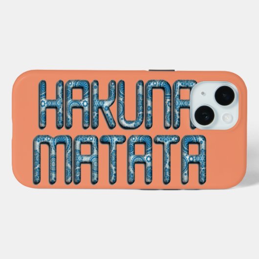 Coques Case-Mate iPhone Impression d'art 3D Hakuna Matata (Verso (horizontal))