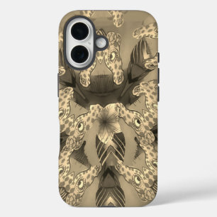 Coques iPhone 16 Impression d'art Abstrait Giraffe