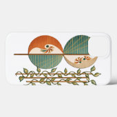 Coques Case-Mate iPhone Impression d'art botanique abstrait moderne, Ci mi (Verso (horizontal))