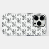Coques Case-Mate iPhone Impression d'art du renard fantaisiste à bicyclett (Verso (horizontal))