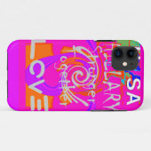 Coques Case-Mate iPhone Impression d'art Hillary Inspiration en rose (Dos (Horizontal))