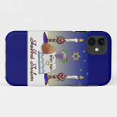 Coques Case-Mate iPhone Impression d'art Judaica Shabbat Shalom (Dos (Horizontal))