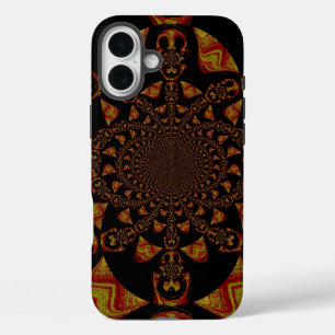 Coques iPhone 16 Plus Impression d'art Kaleidoscope crâne
