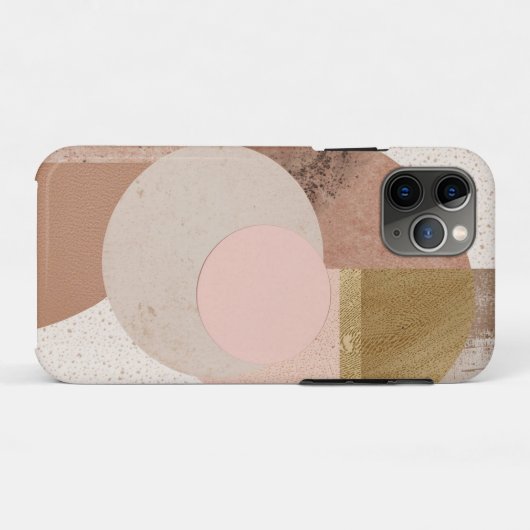 Coques Case-Mate iPhone Impression d'art mural abstrait neutre (Dos (Horizontal))