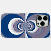 Coques Case-Mate iPhone Impression d'art semi-bleu Kaleidoscope (Verso (horizontal))