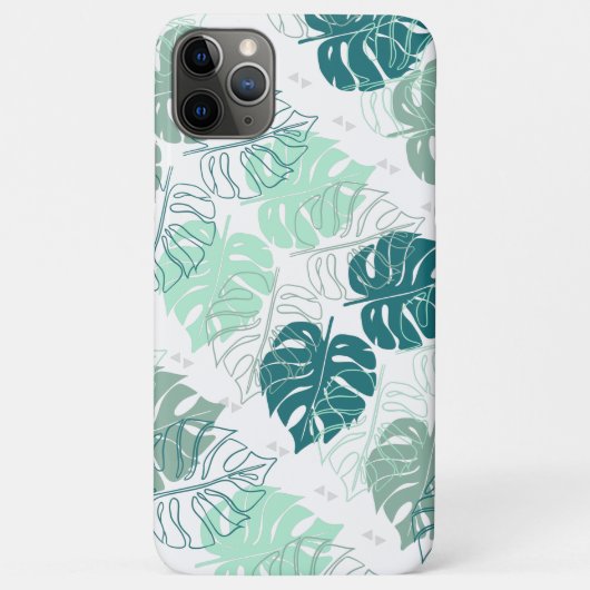 Coques Case-Mate iPhone Impression de feuilles tropicales (Dos)