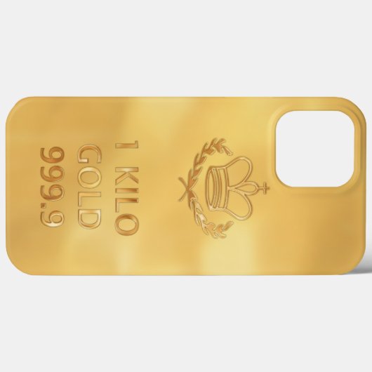 Coques Case-Mate iPhone Impression de la barre d'or (Verso (horizontal))