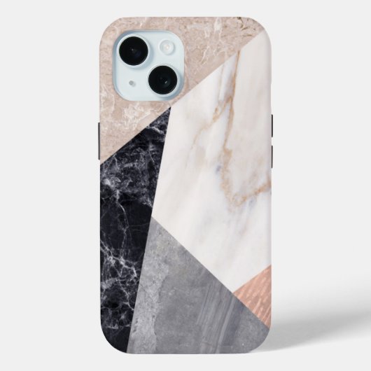 Coques Case-Mate iPhone Impression de la géométrie du marbre (Verso)