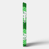 Coques Case-Mate iPhone Impression de lapin japonais, vert, bleu et blanc (Verso / Gauche)