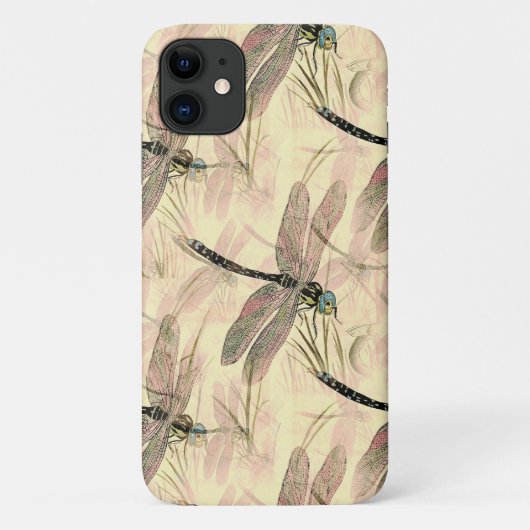 Coques Case-Mate iPhone Impression de libellules vintages (Dos)