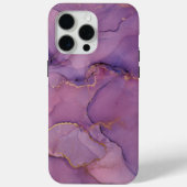 Coques Case-Mate iPhone Impression de marbre pourpre (Verso)