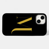 Coques Case-Mate iPhone Impression de monogramme extra large unique (Verso (horizontal))