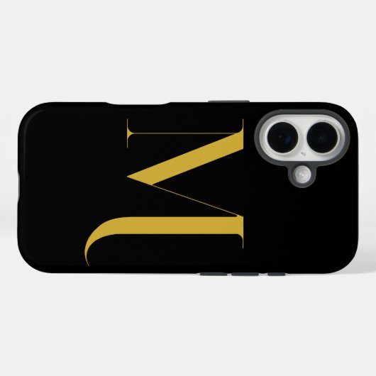 Coques Case-Mate iPhone Impression de monogramme extra large unique (Verso (horizontal))