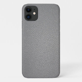 Case-Mate iPhone Case Impression de motif en cuir texturé gris