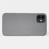Coques Case-Mate iPhone Impression de motif en cuir texturé gris (Dos (Horizontal))