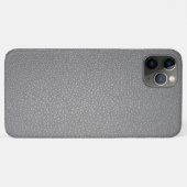 Coques Case-Mate iPhone Impression de motif en cuir texturé gris (Dos (Horizontal))