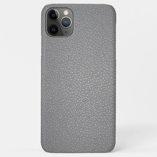 Coques Case-Mate iPhone Impression de motif en cuir texturé gris (Dos)