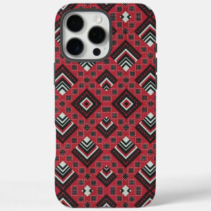 Coques iPhone 16 Pro Max Impression de mudcloth rétro africain Retso zimbab