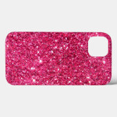 Coques Case-Mate iPhone Impression de Parties scintillant rose-chaud (Verso (horizontal))