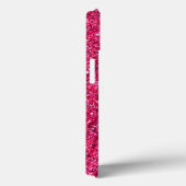 Coques Case-Mate iPhone Impression de Parties scintillant rose-chaud (Verso / Droite)