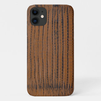 Case-Mate iPhone Case Impression de peau de crocodile marron
