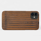 Coques Case-Mate iPhone Impression de peau de crocodile marron (Dos (Horizontal))