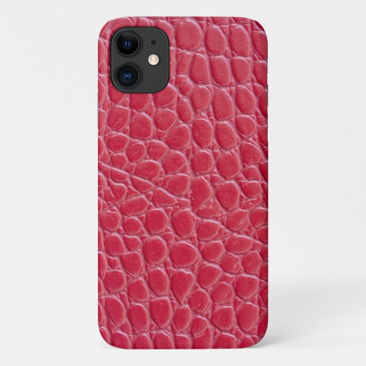 Coques Case-Mate iPhone Impression de peau de crocodile rouge (Dos)