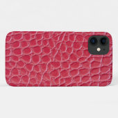 Coques Case-Mate iPhone Impression de peau de crocodile rouge (Dos (Horizontal))
