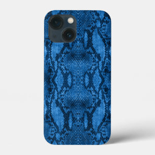 Case-Mate iPhone Case Impression de peau de serpent bleu