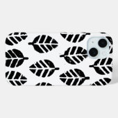 Coques Case-Mate iPhone Impression de pommes de terre Motifs feuilles (Verso (horizontal))