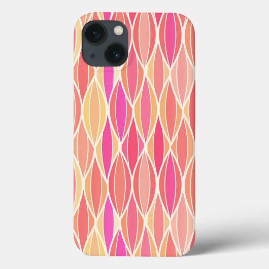 Coques Case-Mate iPhone Impression de ruban de milieu de siècle - rose, co (Verso)
