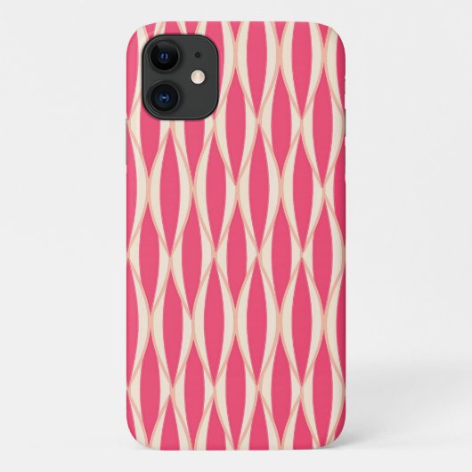 Coques Case-Mate iPhone Impression de ruban de style milieu de siècle - nu (Dos)