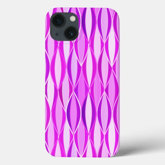 Coques Case-Mate iPhone Impression de ruban de style milieu de siècle - or (Verso)