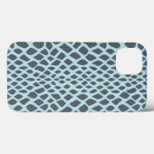 Coques Case-Mate iPhone Impression de serpent bleu (Verso (horizontal))