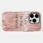 Coques Case-Mate iPhone Impression de serpent rose pâle rose (Verso (horizontal))