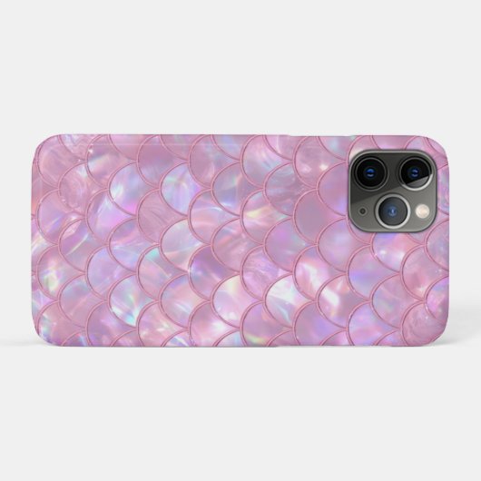 Coques Case-Mate iPhone Impression de sirène rose clair (Dos (Horizontal))