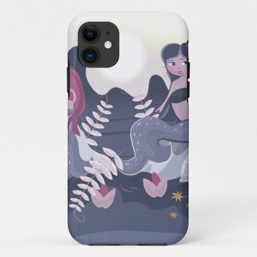 Coques Case-Mate iPhone Impression de sirène vintage (Dos)