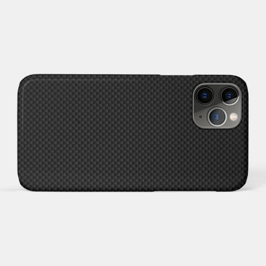 Coques Case-Mate iPhone Impression de style noir carbone (Dos (Horizontal))